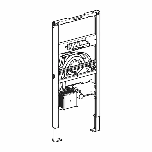 Cadru pentru fixare lavoar Geberit Duofix 112-130 cm cu caseta functionala incastrata [4]