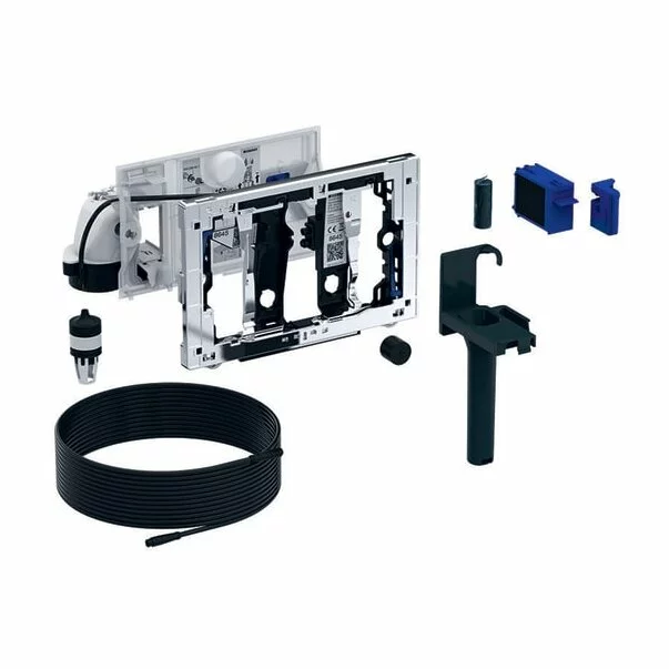 Pachet Geberit rezervor incastrat Duofix Sigma cu Kit Geberit DuoFresh cu declansare manuala gri antracit [2]