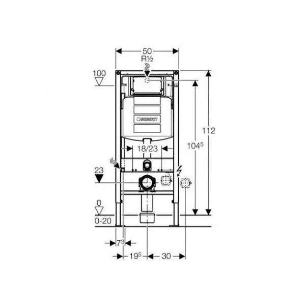 Pachet Geberit rezervor incastrat Duofix Sigma cu Kit Geberit DuoFresh cu declansare manuala gri antracit [5]
