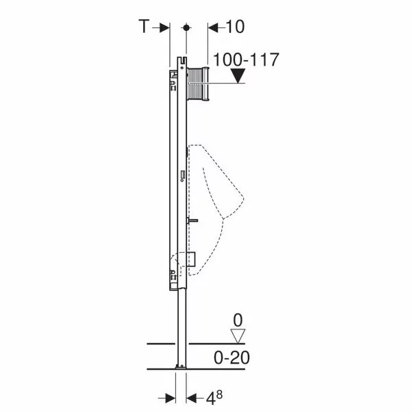 Cadru Geberit Duofix Basic pentru pisoar H130cm [4]