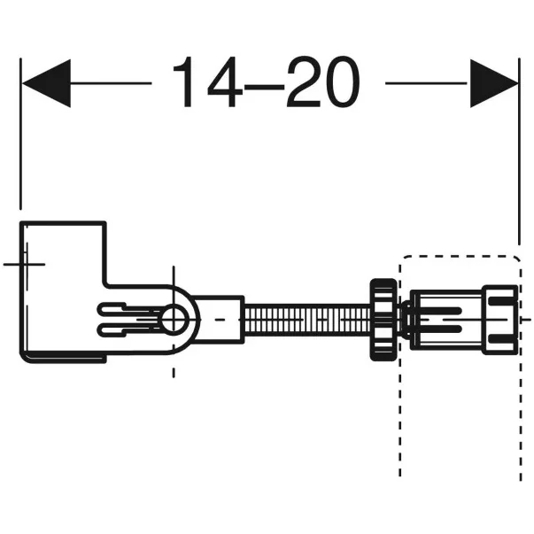 Set fixare rapida Geberit Duofix pe colt [3]