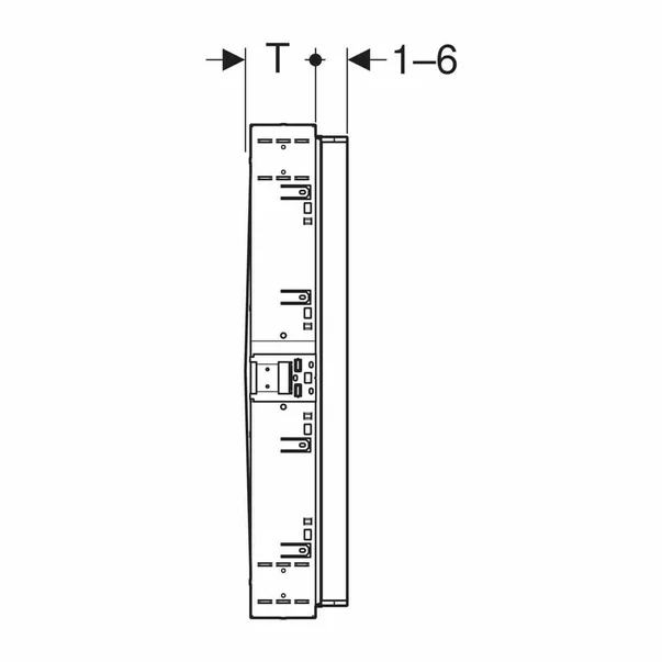 Cutie de montaj Geberit One pentru dulap cu oglinda 120 cm [4]
