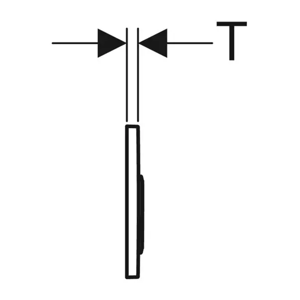 Clapeta de actionare Geberit Omega20 alb mat [3]