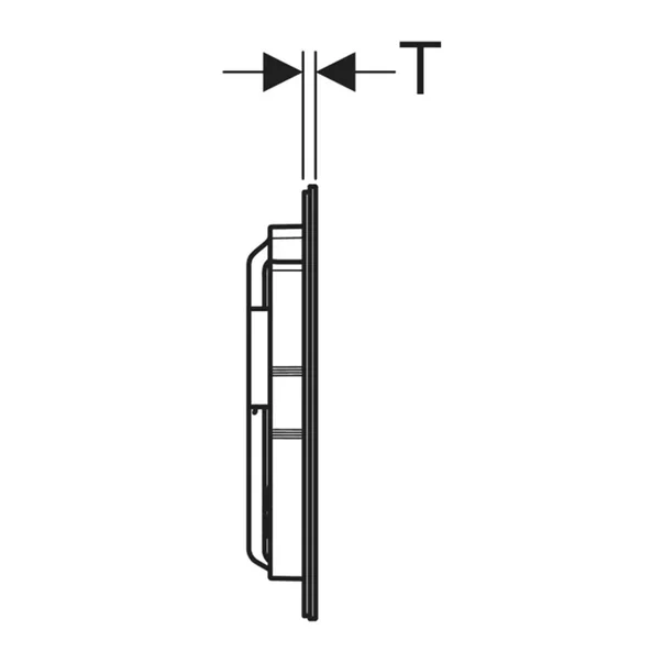 Clapeta de actionare Geberit Sigma40 Slim culoare alama finisaj periat [4]