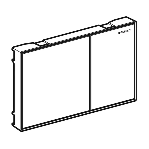 Clapeta de actionare Geberit Sigma60 lava gri inchis reflectorizant [2]