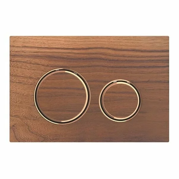  Clapeta actionare - Clapeta de actionare Geberit Sigma21 nuc american/inel rose gold