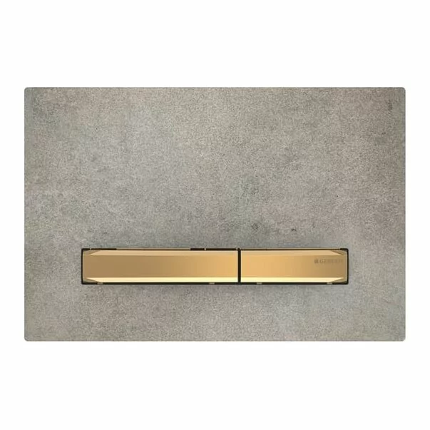  Clapeta actionare - Clapeta de actionare Geberit Sigma50 aspect beton/butoane aurii
