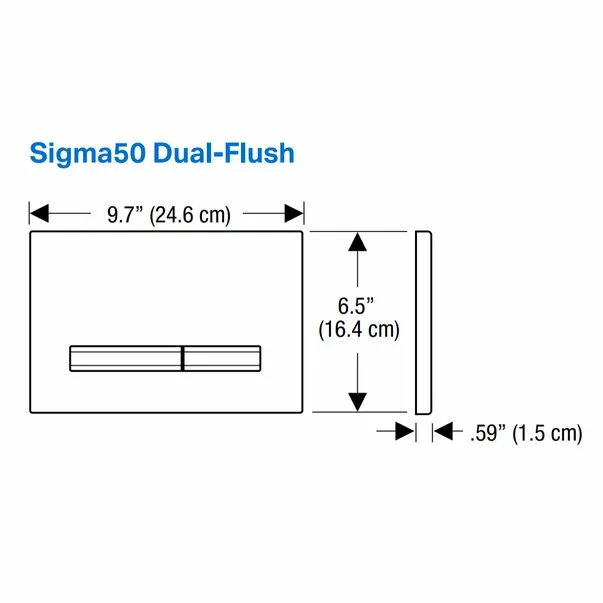Clapeta de actionare Geberit Sigma50 aspect beton/butoane aurii [2]