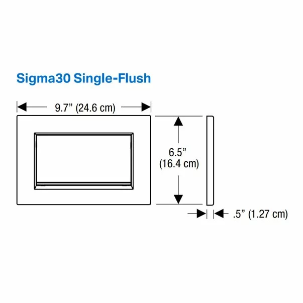 Clapeta de actionare Geberit Sigma30 alb mat lacuit [2]