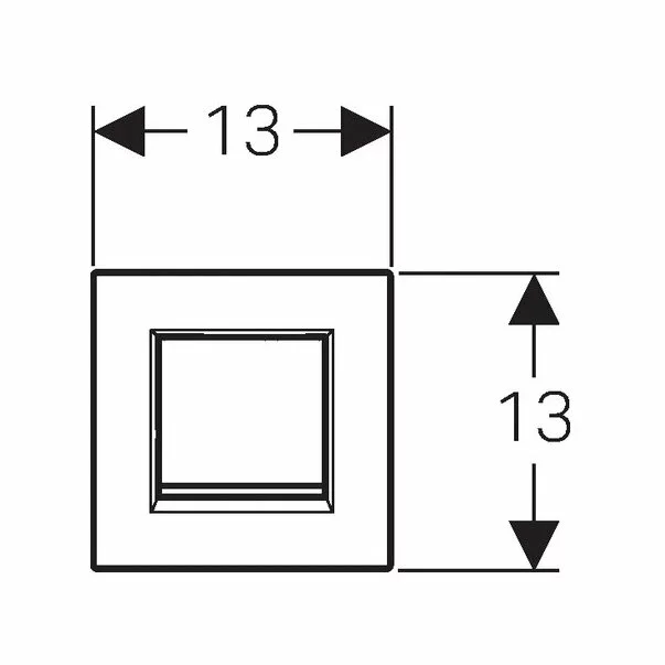 Clapeta de actionare Geberit Sigma 30 pentru pisoar penumatica crom lucios/crom mat [3]