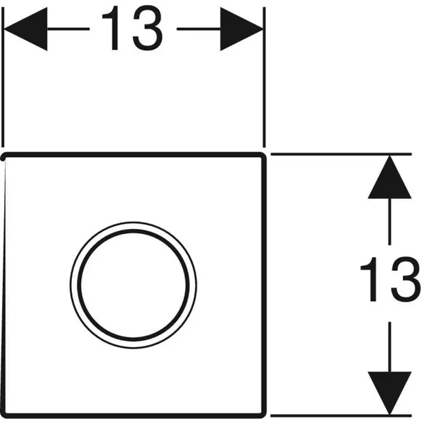 Clapeta de actionare pisoar Geberit Sigma 01 cu senzor electornic 220 V [3]