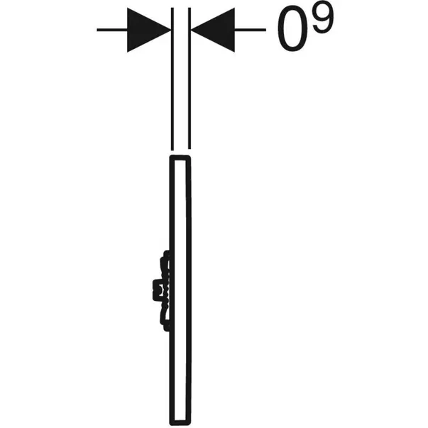 Clapeta de actionare pisoar Geberit Sigma 01 cu senzor electornic 220 V [4]