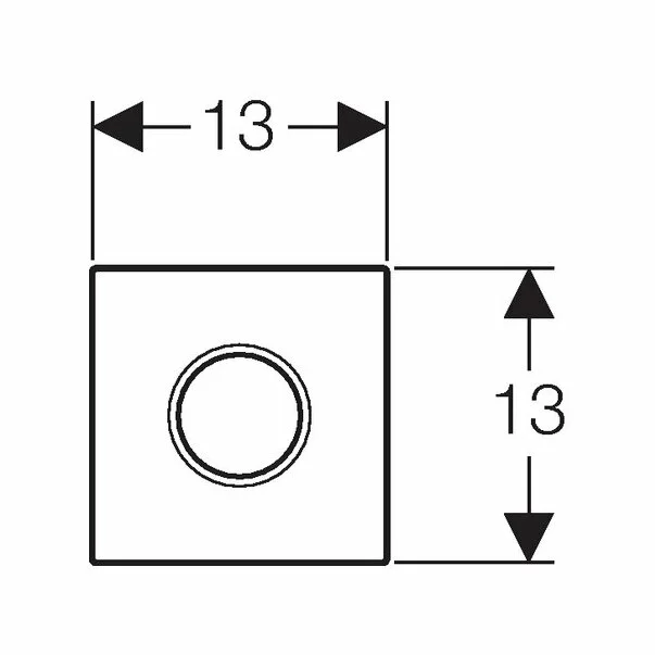 Clapeta de actionare pisoar Geberit Sigma 01 electronica crom lucios [3]