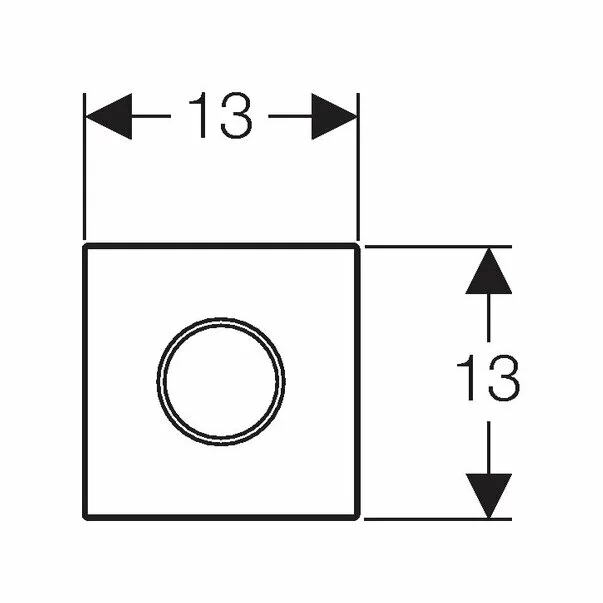 Clapeta de actionare Geberit Sigma 10 pentru pisoar electronica alb crom lucios [3]