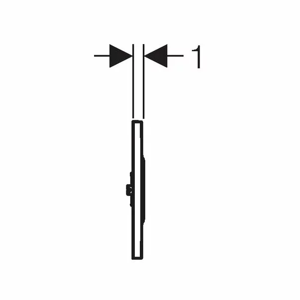 Clapeta de actionare Geberit Sigma 10 pentru pisoar electronica alb crom lucios [4]