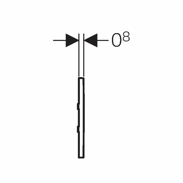Clapeta de actionare Geberit Sigma 30 pentru pisoar electronica alb crom lucios/crom mat [3]