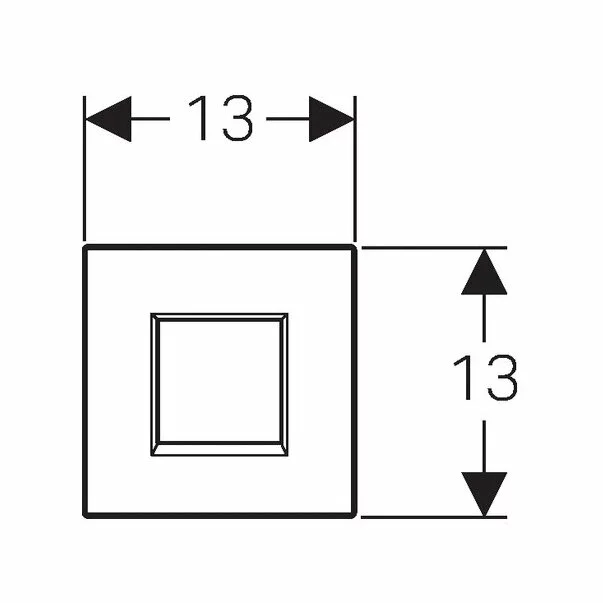 Clapeta de actionare Geberit Sigma 30 pentru pisoar electronica alb crom lucios [3]