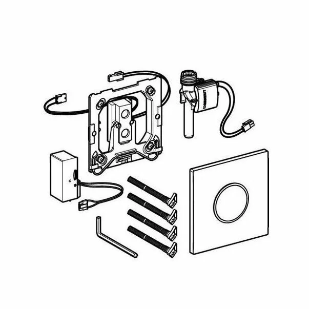 Clapeta de actionare Geberit Sigma 10 pentru pisoar electronica cu senzor cu baterii 1.5 V antivandalism [8]