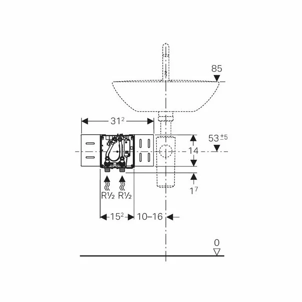 Set instalare Geberit pentru cutie functionala pentru baterie electronica [2]