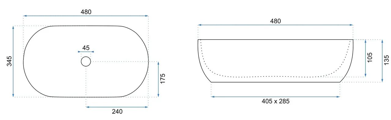 Lavoar pentru blat Rea Amelia SAVANA MATT [5]