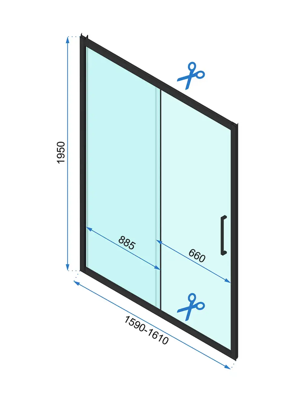 Usa de dus culisanta REA Rapid Slide 160 auriu periat [7]