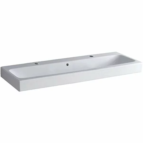 Lavoare pe mobilier - Lavoar pe mobilier Geberit Icon 120 cm cu orificiu baterie stanga si dreapta