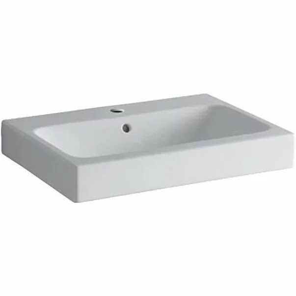 Lavoare pe mobilier - Lavoar pe mobilier Geberit Icon 60 cm cu orificiu baterie centrat cu orificiu preaplin