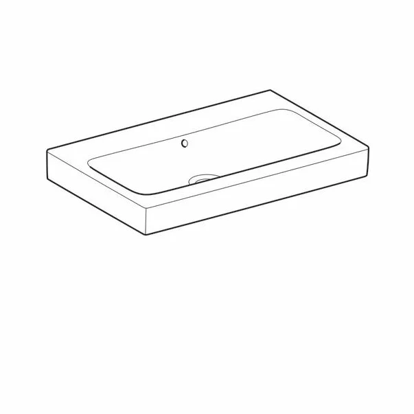 Lavoar pe mobilier Geberit Icon 75 cm fara orificiu baterie [2]