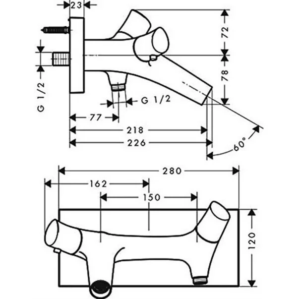 Baterie cada termostatata Hansgrohe Axor StarckOrganic [3]