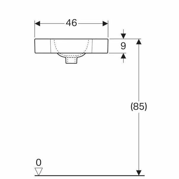 Lavoar de colt Geberit Icon 46 cm [4]