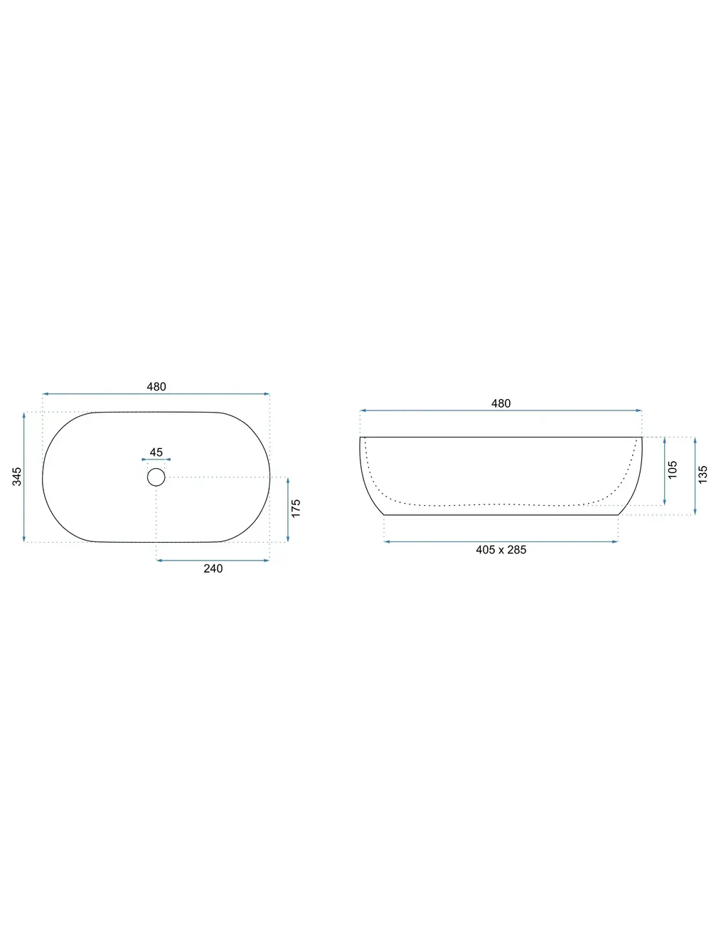 Lavoar pentru blat Rea Amelia Kallisto 48 [7]