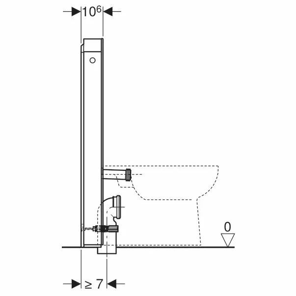 Modul Geberit Monolith pentru wc pe pardoseala alb 101 cm [4]