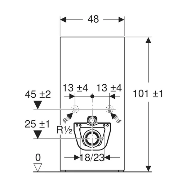Modul Geberit Monolith pentru wc suspendat imitatie beton 101 cm [2]
