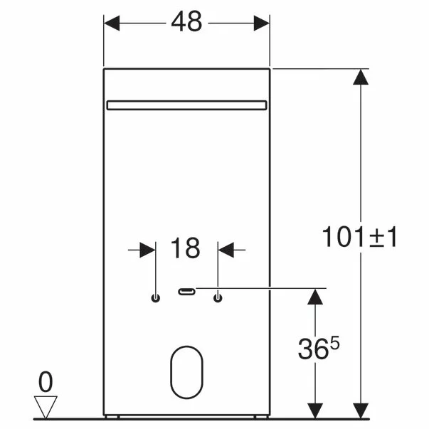 Modul Geberit Monolith pentru bideu gri nisipiu 101 cm [3]
