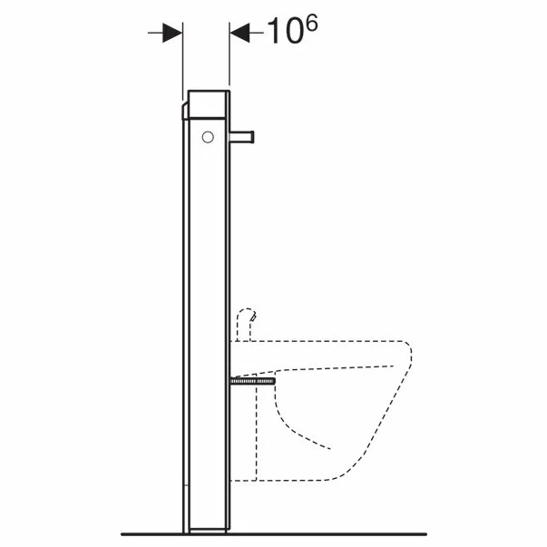 Modul Geberit Monolith pentru bideu gri nisipiu 101 cm [4]