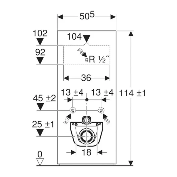 Modul Geberit Monolith pentru wc suspendat imitatie beton 114 cm [2]