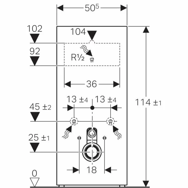 Modul Geberit Monolith pentru wc suspendat alb 114 cm [6]