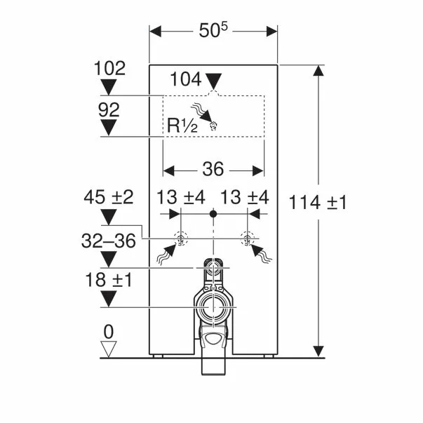 Modul Geberit Monolith pentru wc pe pardoseala alb 114 cm [3]