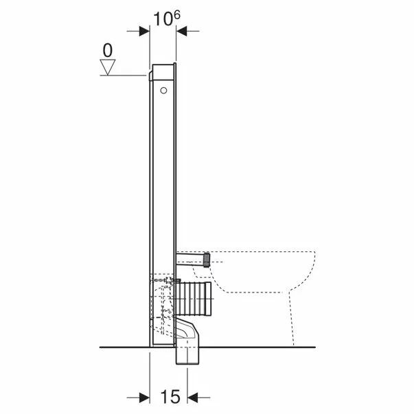 Modul Geberit Monolith pentru wc pe pardoseala negru 114 cm [4]