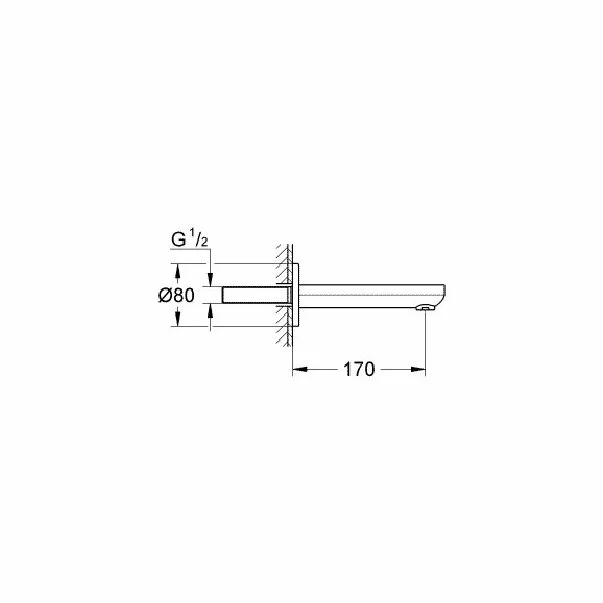 Pipa cada Grohe Eurosmart Cosmopolitan crom lucios [2]