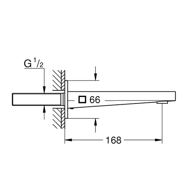 Pipa cada Grohe Plus 17 cm antracit periat Hard Graphite [3]