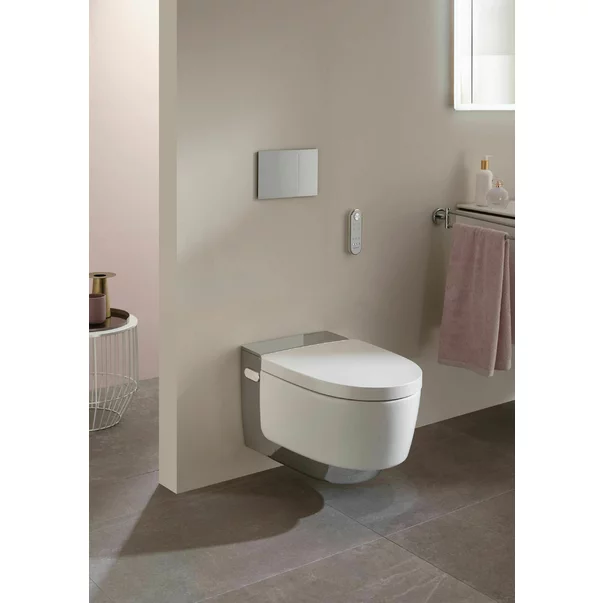 Obiecte Sanitare - Vas wc suspendat Geberit AquaClean Mera Classic cu capac inchidere lenta si bideu electric