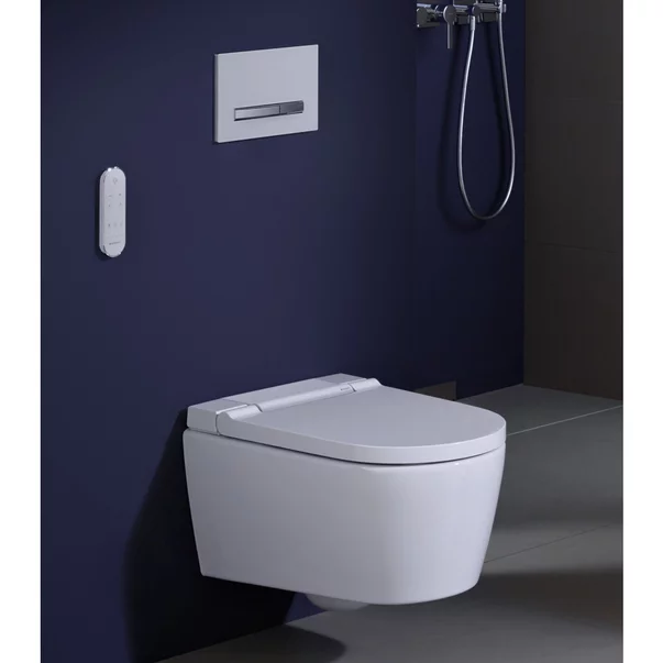 Obiecte Sanitare - Vas wc suspendat Geberit Aquaclean Sela cu functie de bideu electric alb alpin