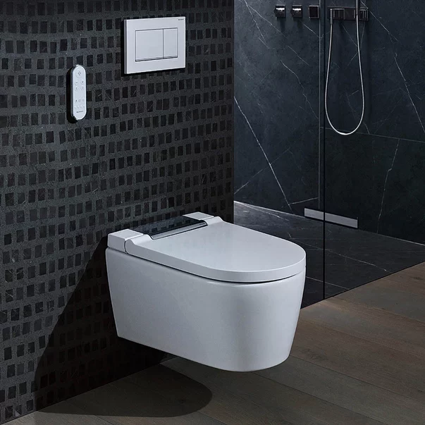 Obiecte Sanitare - Vas wc suspendat Geberit Aquaclean Sela cu functie de bideu electric crom lucios