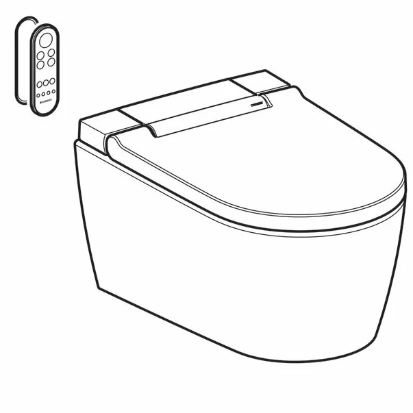 Vas wc suspendat Geberit Aquaclean Sela cu functie de bideu electric crom lucios [14]