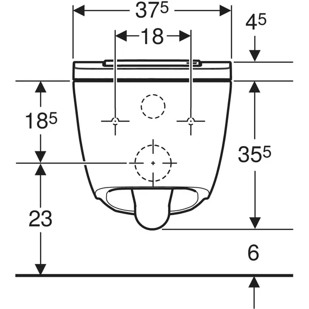 Vas wc suspendat cu capac softclose si functie bideu Geberit AquaClean Sela Square alb [3]