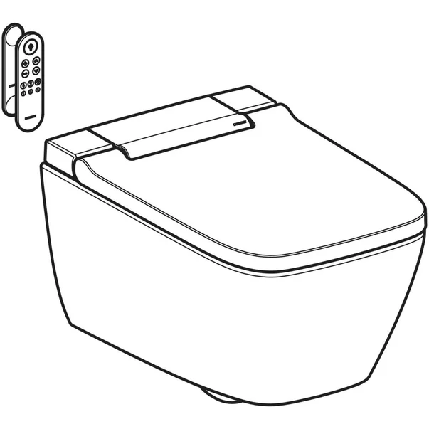 Vas wc suspendat cu capac softclose si functie bideu Geberit AquaClean Sela Square crom [5]
