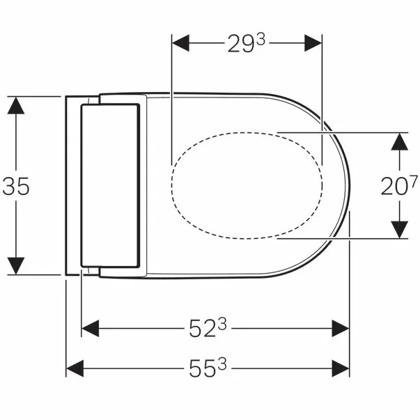 Vas wc suspendat Geberit Aquaclean Tuma Comfort alb alpin cu functie de bideu electric [3]