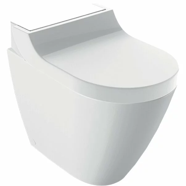 Vase wc statative - Vas wc pe pardoseala Geberit Aquaclean Tuma Comfort alb cu functie de bideu electric