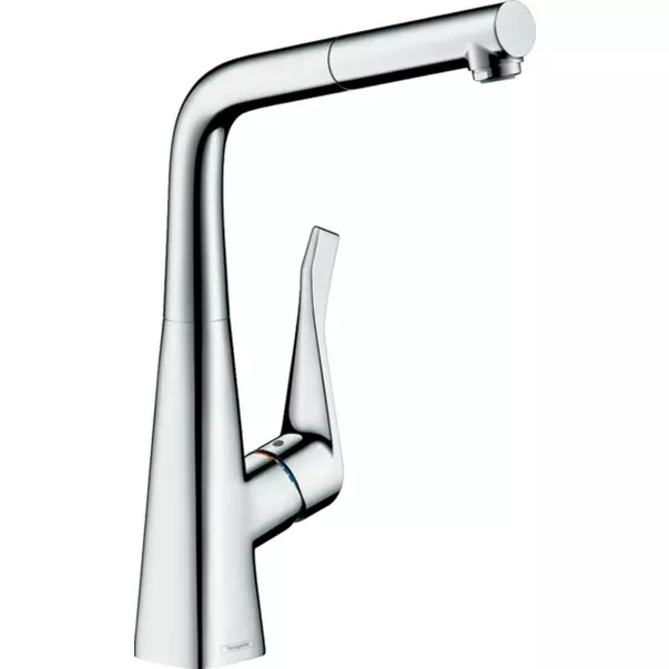 Bucatarie - Baterie bucatarie cu dus extractibil Hansgrohe Metris M71 320 Eco cu 2 jeturi 14780000